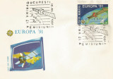 |Romania, LP 1252/1991, EUROPA &#039;91-CEPT, FDC