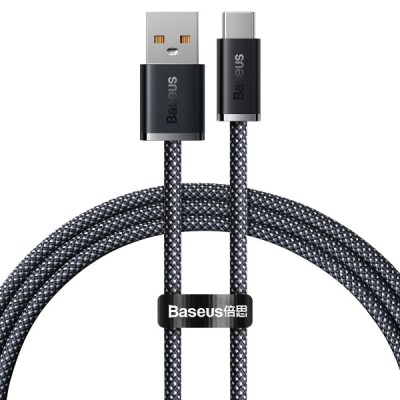 Cablu Date si Incarcare USB-A - USB-C Baseus Dynamic Series, 100W, 1m, Gri CALD000616 foto
