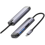 Mcdodo Adaptor Hub Usb-C Hdmi 4K 2X Usb-A Sd/Tf 6In1 Pentru Macbook