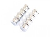 Set Mansoane Ghidon Moto Cromate Revo, Plastic, Diametru 22/24.5mm, L=120mm, Scuter GY6