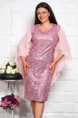 Rochie cu paiete Contesa Rose - 48Marimea