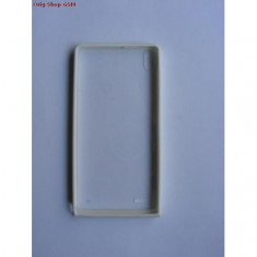 Husa Capac Silicon Huawei Ascend P6 Alb / Transparent (MD)