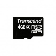 Card Transcend microSDHC 4GB Clasa 4 foto
