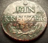 Cumpara ieftin Moneda istorica EIN KREUZER - AUSTRIA, anul 1816 * cod 3374 = SLOVACIA, Europa