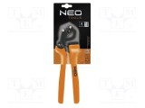 Unealtă de sertizare terminale izolate 22-10 AWG 250mm NEO TOOLS