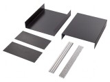 Carcasă aluminiu neagră 300mm x 367mm x 134mm