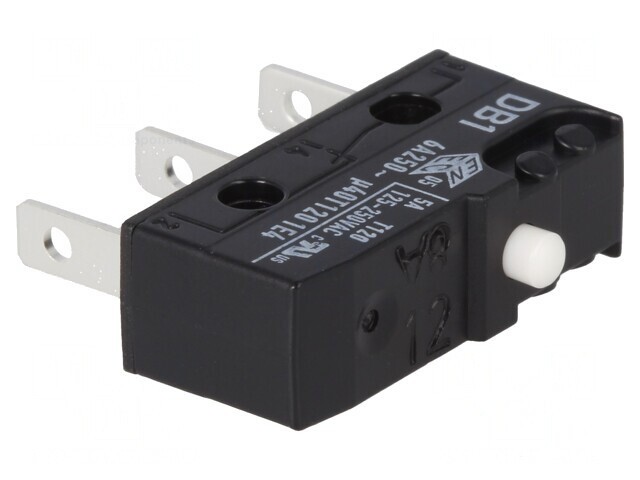 Micro&icirc;ntrerupător SNAP ACTION SPDT 6A/250VAC 0,1A/80VDC