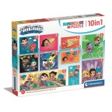 Cumpara ieftin Puzzle DC Super Hero 10 in 1 Clementoni , Liga Dreptatii, Joc Educativ pentru Copii
