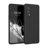 Husa pentru OnePlus Nord 2 5G, Silicon, Negru, 56070.01, kwmobile, Carcasa