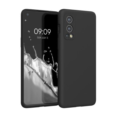 Husa pentru OnePlus Nord 2 5G, Silicon, Negru, 56070.01, kwmobile foto