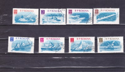 TSV @ - 1962 LP 538 SPORTURI NAUTICE- DANTELATE, ȘTAMPILAT foto