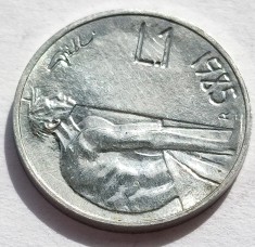 237. Moneda San Marino 1 lira 1985 (The outcast) foto