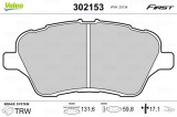 VALEO 302153 FIRST set placute frana,frana disc