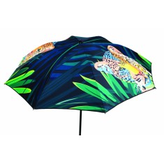 Umbrela de plaja pliabila, Azay Interiors, 200cm, design flamingo papagal