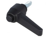 Manetă franceză 16mm filet 50mm negru