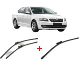 Cumpara ieftin Set 3 stergatoare SKODA OCTAVIA III (5E3, NL3, NR3) 2012 - 2020, parbriz si luneta, Bosch Aerotwin