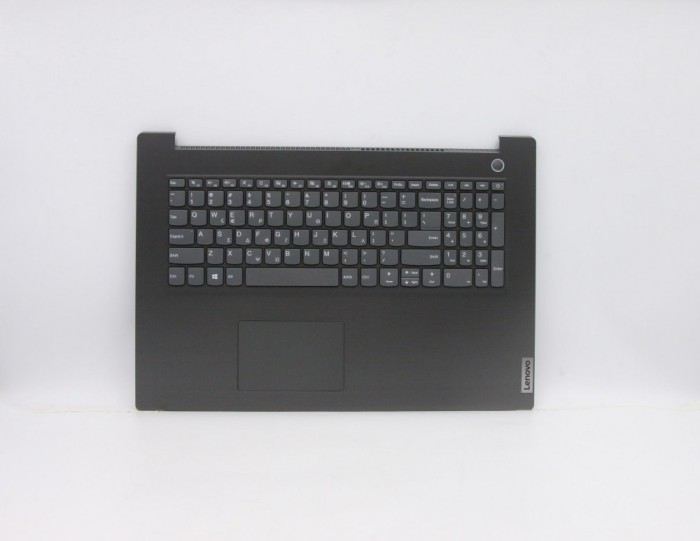Carcasa superioara cu tastatura palmrest Laptop, Lenovo, IdeaPad 3-17ADA6 Type 82KS, 5CB1B97607, AM21N000510, AP21N000530, HS780, Arctic Grey, layout