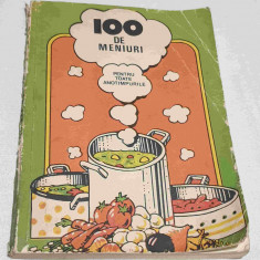 100 de Meniuri pentru toate anotimpurile Carte de bucate - preparate culinare