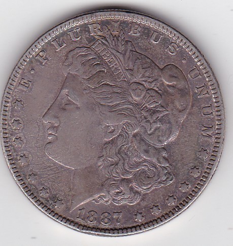 SUA USA 1 MORGAN DOLAR DOLLAR 1887