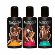 Set Ulei de Masaj Erotic, Magoon, 3 x 100ml