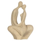 Figurina Cuplu polirasina bej 16x8x25 cm