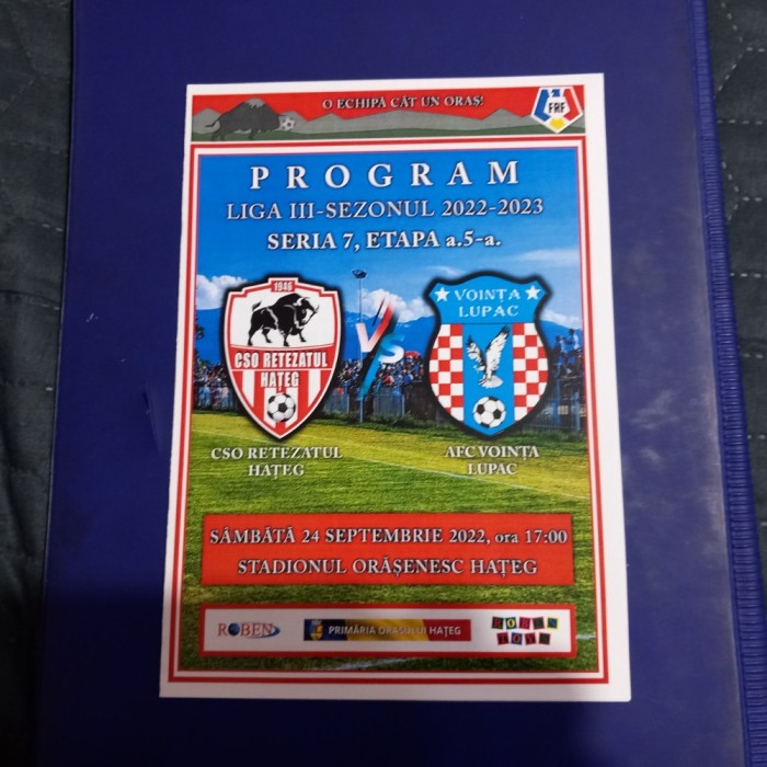 Program Retezatul Hateg - Vointa Lupac