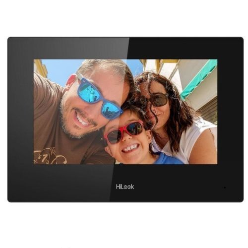 Monitor videointerfon TCP/IP HiLook, ecran tactil 7, Wi-Fi 2.4GHz, PoE, Audio - VI-H460WD SafetyGuard Surveillance