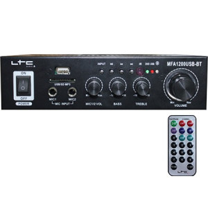 Amplificator karaoke 100W 2 canale USB SD Bluetooth negru | Okazii.ro