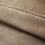 Draperii opace, 2 buc., bej, 140x175 cm, catifea, cu c&acirc;rlige