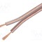 Cablu difuzor 2x2,5mm2 litat CCA transparent Goobay