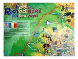 Harta Rom&acirc;niei pentru copii - Paperback - Art
