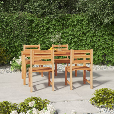 vidaXL Set de sufragerie de grădină, lemn masiv de tec, 5 piese foto