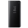 Husa Clearview Samsung Galaxy A70 + Cablu de date CADOU, Negru