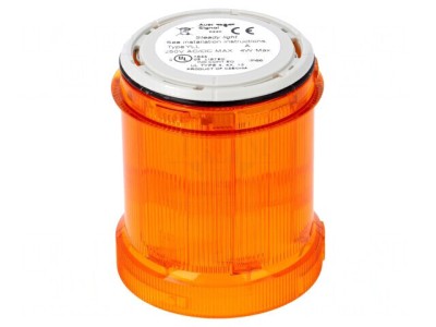Semnalizator luminos portocaliu BA15D 12-250V IP66 foto
