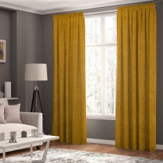 Set draperii tip tesatura in cu rejansa din bumbac tip fagure, Madison, 150x235 cm, densitate 700 g/ml, Doria, 2 buc