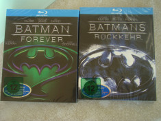 2 Filme Blu-Ray BATMAN Forever si BATMAN Returns - Sigilate foto