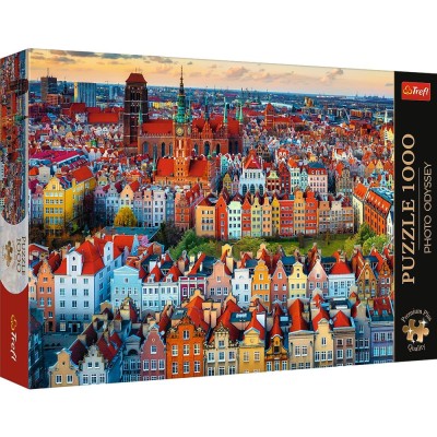 PUZZLE TREFL 1000 PREMIUM PLUS PHOTO ODYSSEY VEDERE A ORASULUI GDANSK POLONIA SuperHeroes ToysZone foto