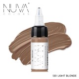 Tus Micropigmentare NUVA Colors 15ml: 120 Light Blonde, Microblading, Eyeliner, Sprancene, Personalizabil
