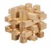 Joc logic IQ din lemn bambus in cutie metalica-2, Fridolin