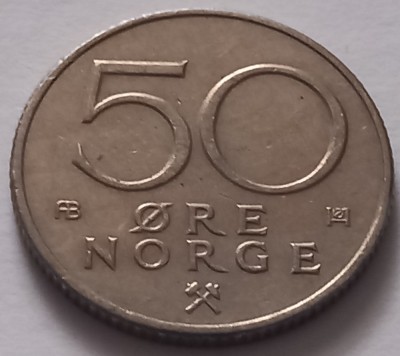 Norvegia , 50 Ore 1978 foto