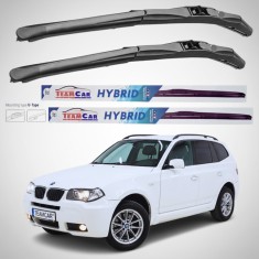 Ștergătoare BMW X3 E83 (2006&ndash;2010) Facelift Hibrid | Set Față &ndash; TeamCar&reg;