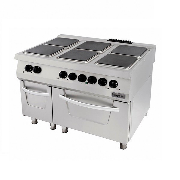 Masina de gatit electrica cu 6 plite patrate si cuptor