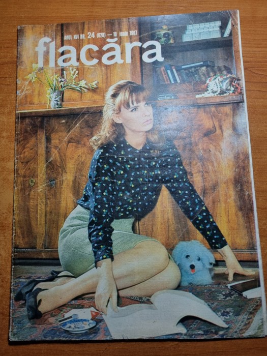 revista flacara 10 iunie 1967-art. si foto orasul piatra neamt,calea victoriei