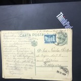 CP02 Carte postala veche 1939 Sanatoriul Vijnitza Bucovina - Timisoara Elev TR timbru Fondul Aviatiei interbelica