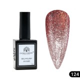 Oja semipermanentă Global Fashion, Gel polish&nbsp;Elite Glow 15&nbsp;ml,&nbsp;124