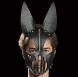 Masca Rebellion Reign Dark Bunny, Negru/Auriu