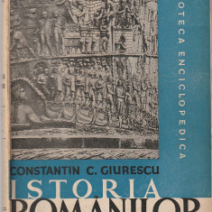CONSTANTIN C. GIURESCU - ISTORIA ROMANILOR ( 3 VOLUME - 5 CARTI ) ( 1943-1946 )