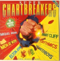 Various &lrm;&ndash; Super Chartbreakers _ NM / NM vinil, LP, disc muzica synth pop, disco _ Common Wealth , Belgia, 1983