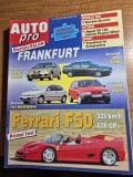 revista auto pro octombrie 1995 - ferrari f50 , formula 1 , opel vectra ,fiat bravo , volvo