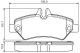 Placute Frana Disc Bosch 0986495100 Mercedes-Benz Sprinter, VW Crafter